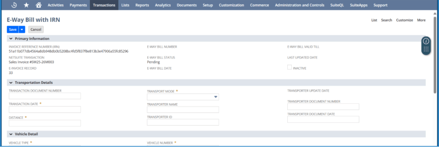 Relyon Saral GSP E-Invoicing Integration
